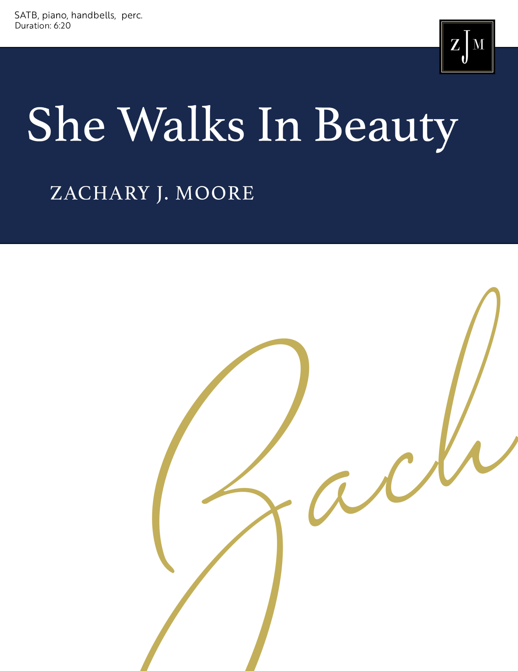 for SATB, piano, opt perc, opt handbells