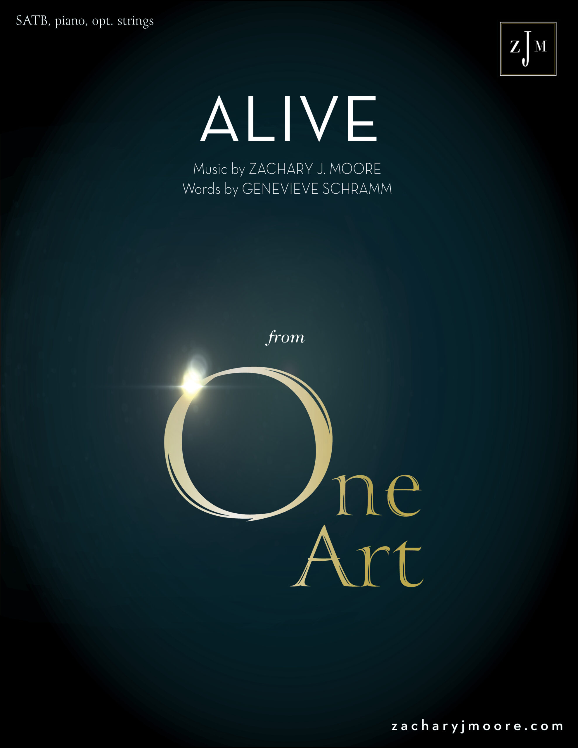 for SATB, piano, opt. strings